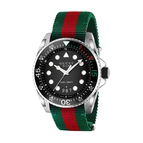 gucci green red watch|Gucci dive.